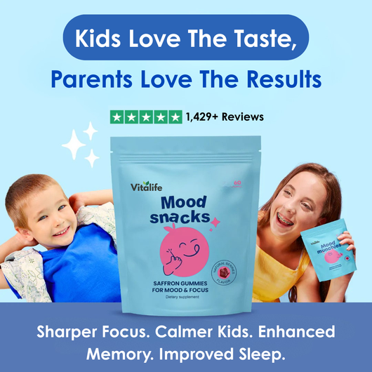 Vitalife™ Mood Snacks- Saffron Gummies For Kids