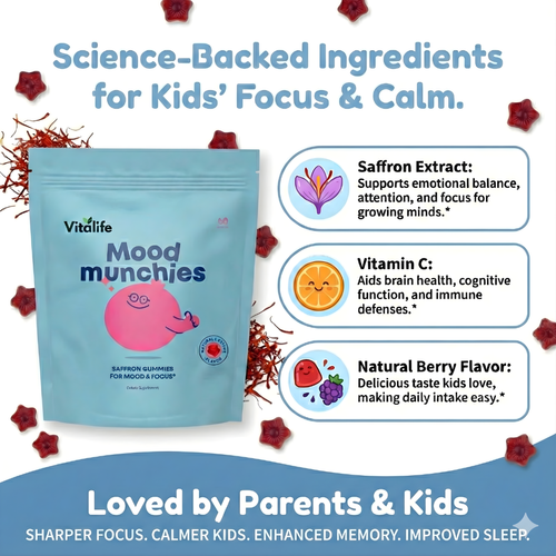 Vitalife™ Mood Munchies - Saffron Gummies For Kids
