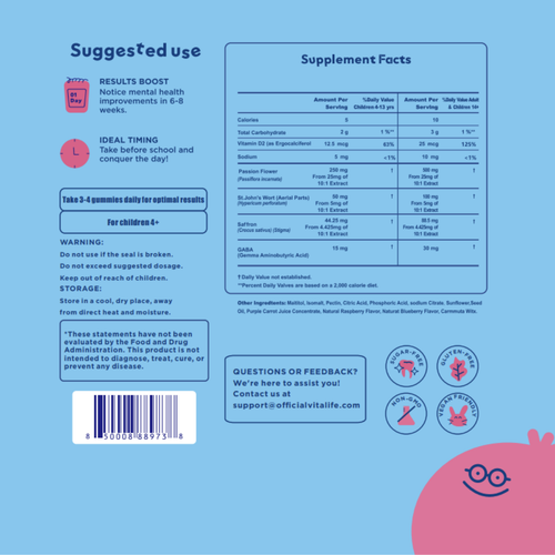 Vitalife™ Mood Munchies - Saffron Gummies For Kids