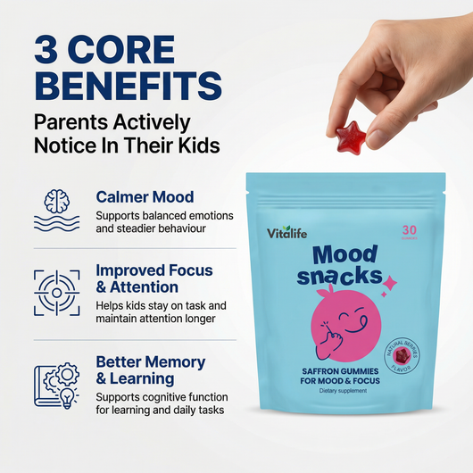 Vitalife™ Mood Snacks- Saffron Gummies For Kids